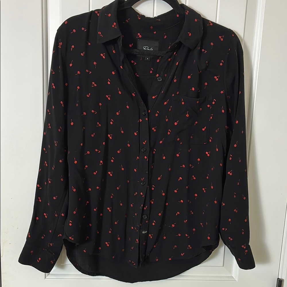 Rails Metallic Cherry Nostalgia Button Down Shirt